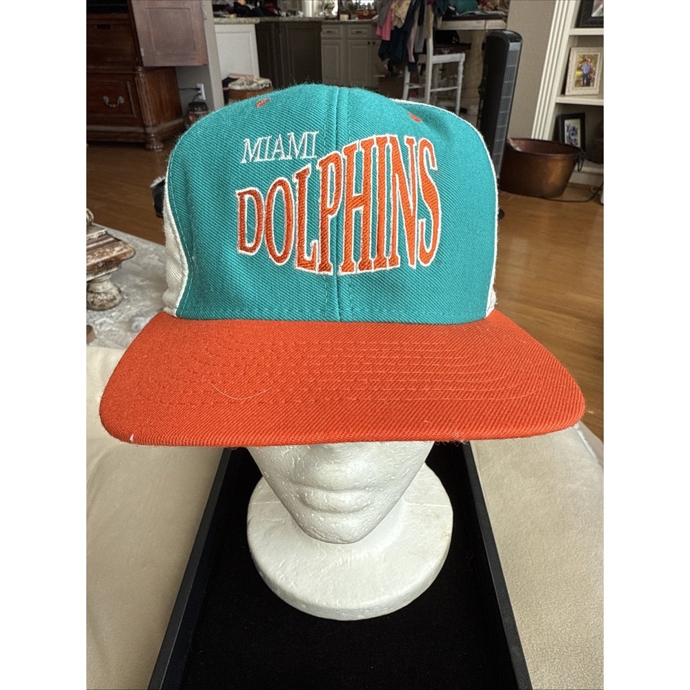 Miami Dolphins Vintage Sports Specialties Trucker Snapback‎ Cap Super Rare 4688